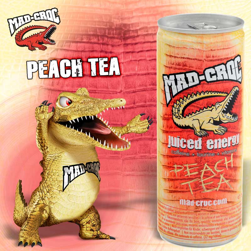 Mad-Croc Juiced Energy Peach Tea 250ml